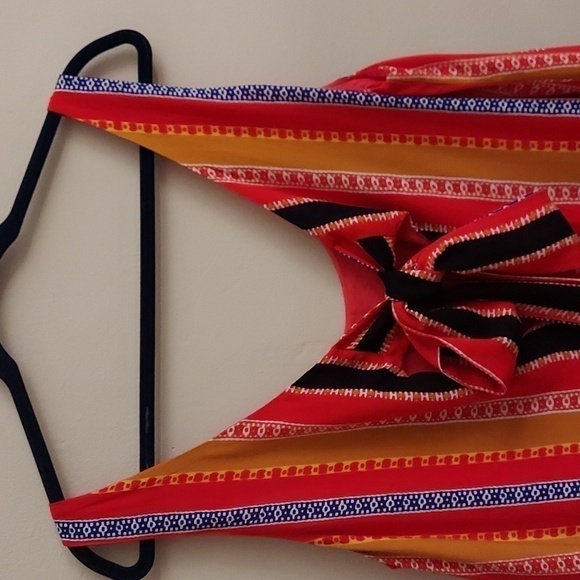 GIANNI BINI Jordan Tie Back Striped Vibrant Color Tank Top - Picture 8 of 13